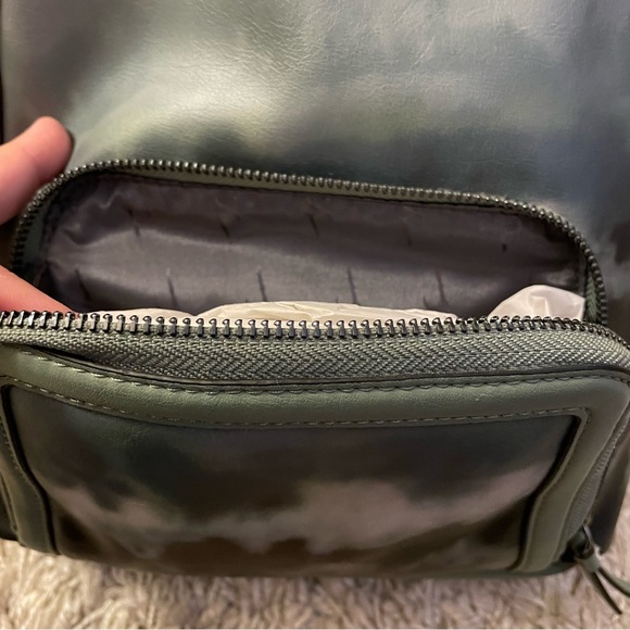 🍃Deep Green Leather Mini Backpack - Picture 2 of 9